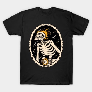 Fiery Skull Spirit T-Shirt